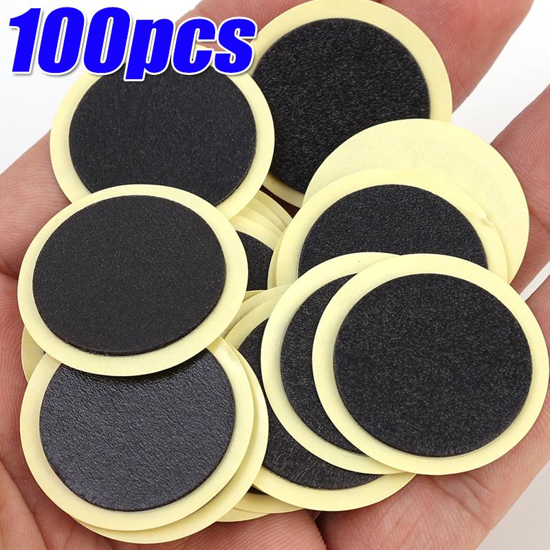 10-100pcs Bicycle Glue-free Tire Patches Tool Quick Repairing Tyre Protection Patch Adhesive Quick Drying Bike Accessories