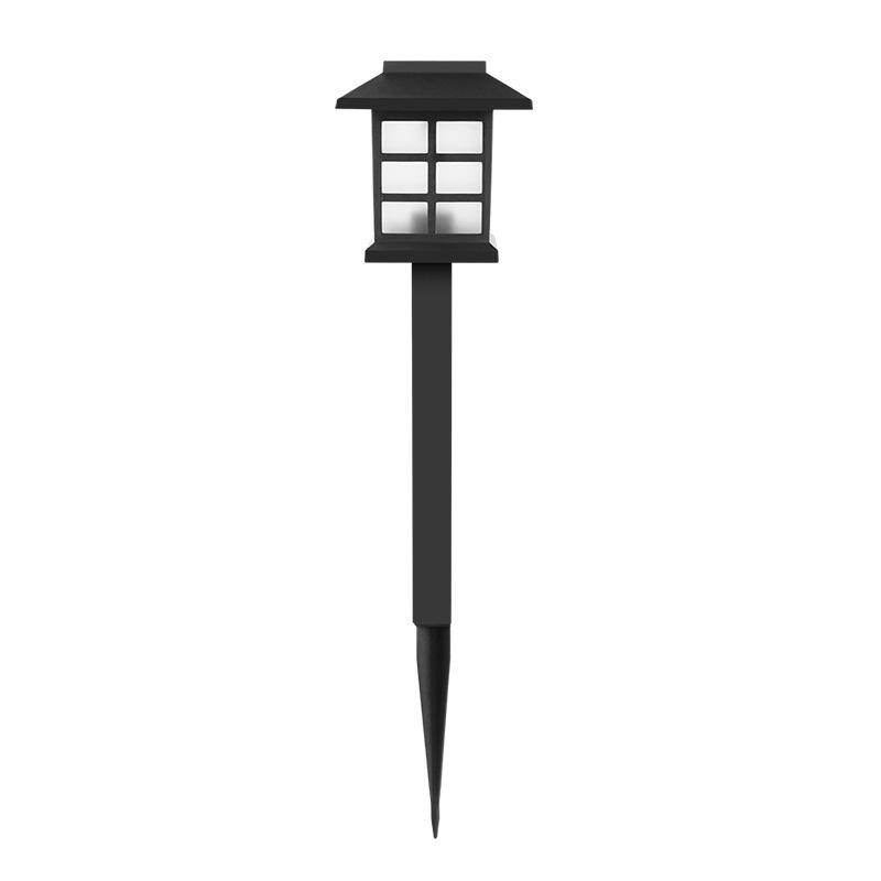 

Retro Solar Garden Lamp with Ground Stake for Outdoor Lawn, House, Courtyard, and Atmosphere Lighting Solar Small House Lawn Light [Warm Light]