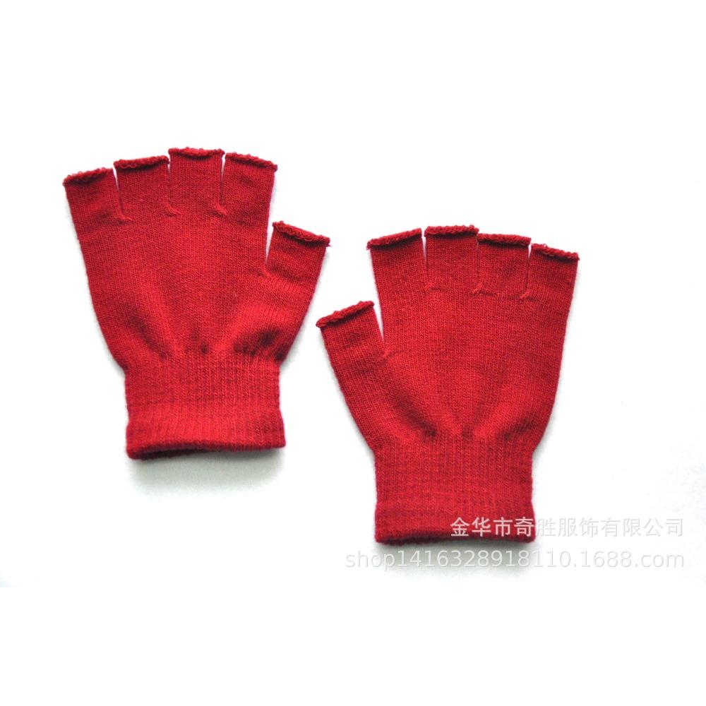 Erwachsene Winter Warme Gestrickte Halbfingerhandschuhe Männliche und Weibliche Studenten Reithalbfingerhandschuhe