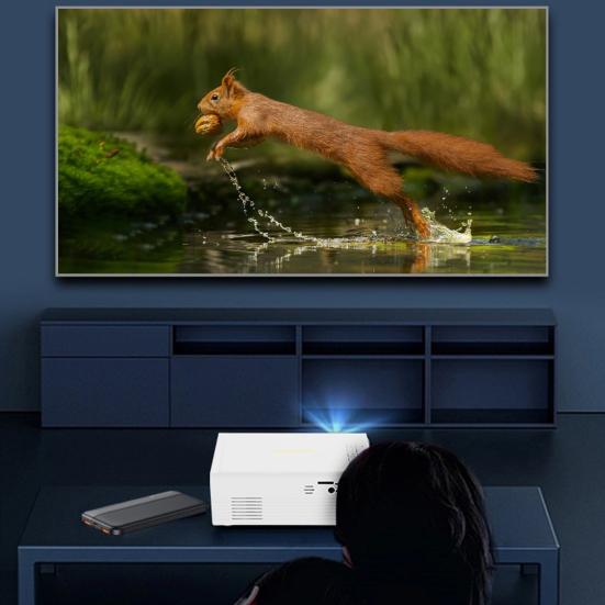 Mini LED Projector Supporting 1080P Wired Phone Screen Synchronization Portable Outdoor Home Theater Video Movie Projector