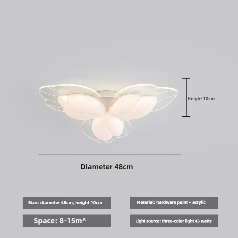 Living Room Lamp Modern Simple Atmosphere Master Bedroom Lamp Cream Wind Petal Room Ceiling Lamp