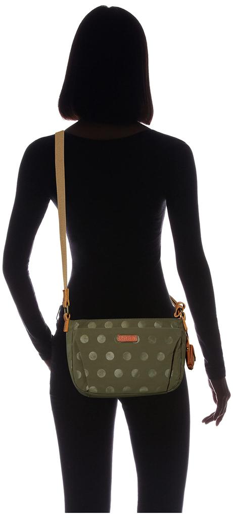 Torla Mini Shoulder Bag, Nylon DotCow Leather, Size 2S, Women's, 11776-KH (Khaki)
