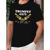 TRUMPET GUY Men's Short Sleeve T-shirt Summer Round Neck T-shirt Top,Cool, Casual
