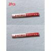 2pcs Limited Edition Metal Badges, Racing Sport Patches, Car Decor Stickers