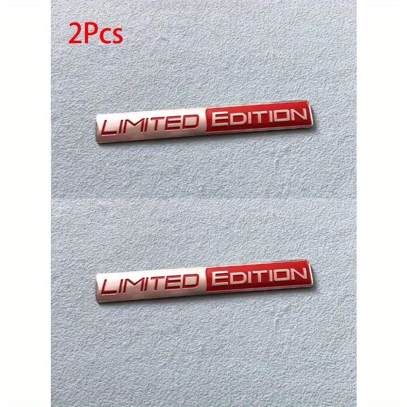 2pcs Limited Edition Metal Badges, Racing Sport Patches, Car Decor Stickers