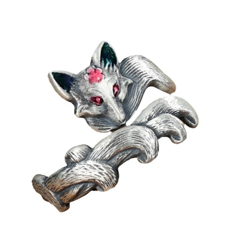 Fox Ring Women's Trendy and Cool New Retro Light Luxury Index Finger Ring