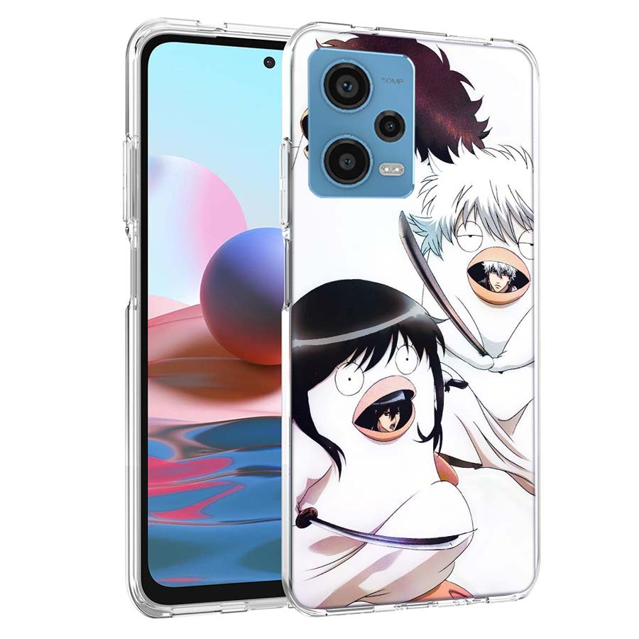 Anime Gintama Mr. Raindrop Phone Case For Redmi Note 13 12 14 15 Pro Plus 13R 11 11T 11E 11S 10 Pro 10S 9 9S Cover Cell Clear TP