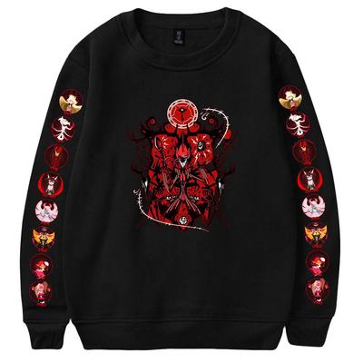 Spring Autumn Round Neck Sweatshirt Hazbin Hotel Anime Printed Hoodie Oversized for Men Unisex Pullover