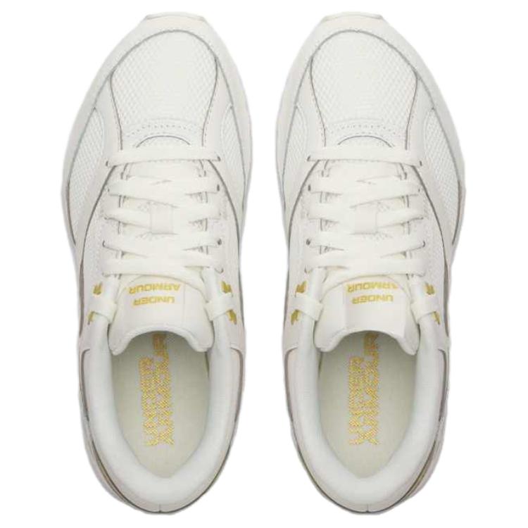 Under Armour Jogger Comfortable Fashion Shock Absorbing Breathable Low Top Lifestyle Casual Shoes Women Sneaker Beige 3028388-115
