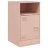 Pink Nightstand 34.5 x 39 x 62 cm Steel