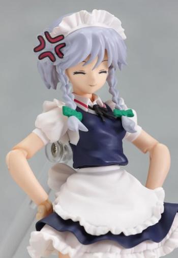 Touhou Project Figma Sakuya Izayoi Höhe bemalte bewegliche Figur ca.. 13,5 cm ABS und PVC