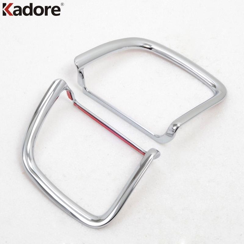 Rear Fog Light Lamp Cover Trim For Toyota Land Cruiser J200 2008 2009 2010 2011 ABS Chrome Car Tail Foglight Foglamp Bezel Trims