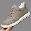 2025 Winter New Men's Cotton Shoes with Genuine Leather and Velvet Warm Casual Shoes