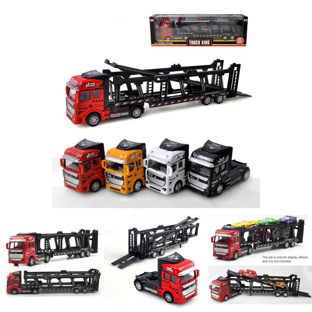 Premium 148 Truck Tractor Trailer Alloy Diecast Model For Kids And Collectors