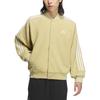Adidas FW24 3-Stripes Warm Series Loose Fit Casual Sports Long Sleeve Jacket Unisex Jackets Sand-Brown JI6640