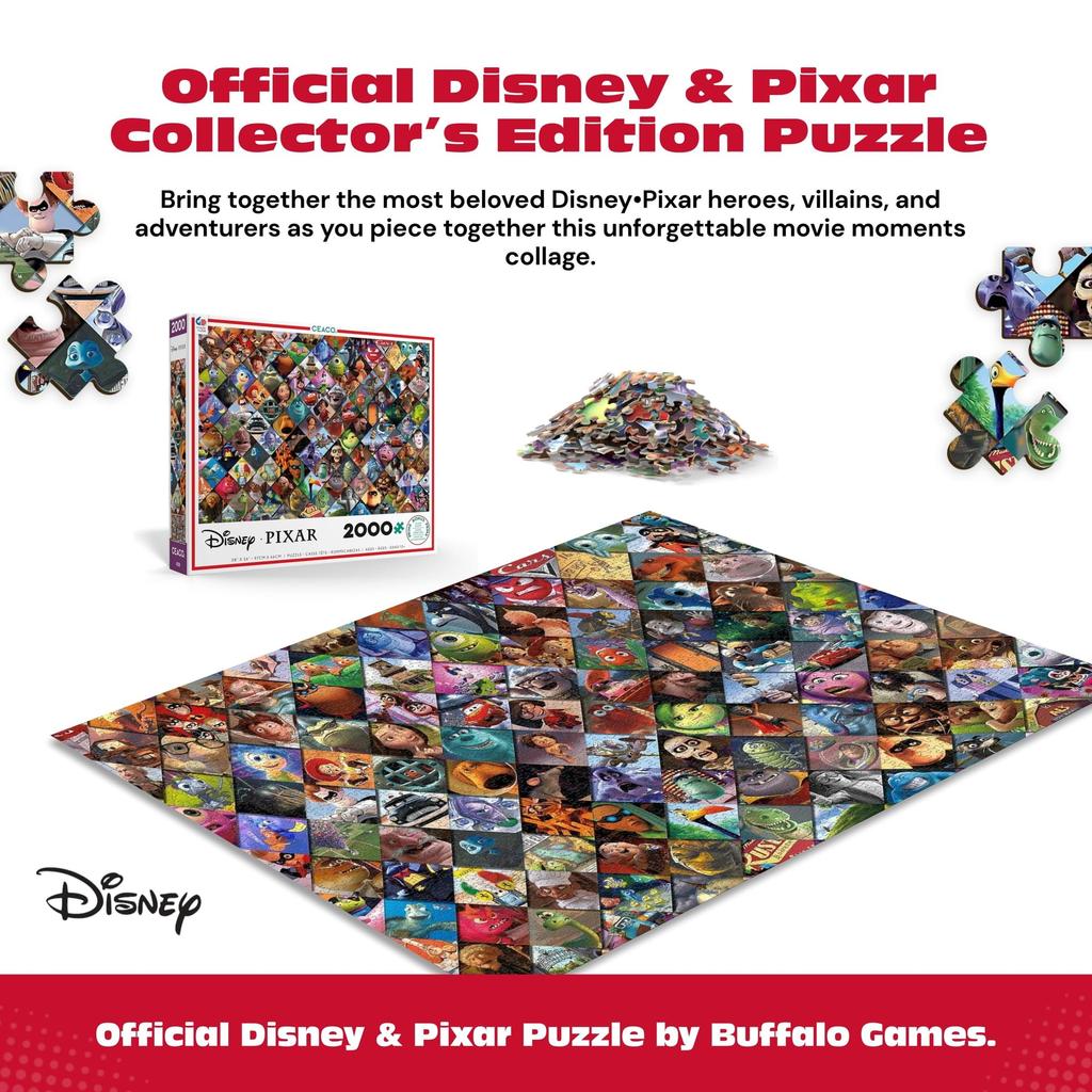 Ceaco Clip Puzzle 2000 5 Zoll Disney/Pixar Puzzle, Teile, Mehrfarbig,