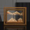 Creative Flowing Sand Paint Wooden Frame Hourglass Decorative Decoration Decoration Home Desktop Flowing Sand Paint Decoration