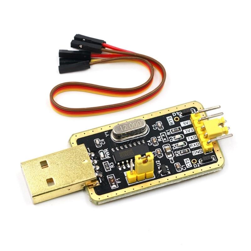 CH340G RS232 to TTL USB Adapter for Microcontroller Communication and Firmware Debugging