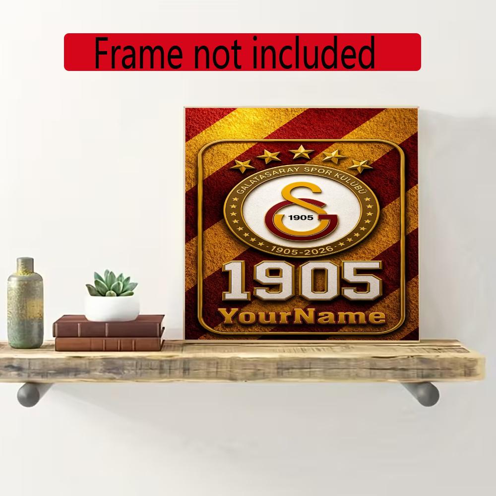 Galatasaray Personalized Name Round Diamond Painting Kit Diamond Embroidery Painting Rhinestones Mosaic Frameless Handwork Decoration Arts