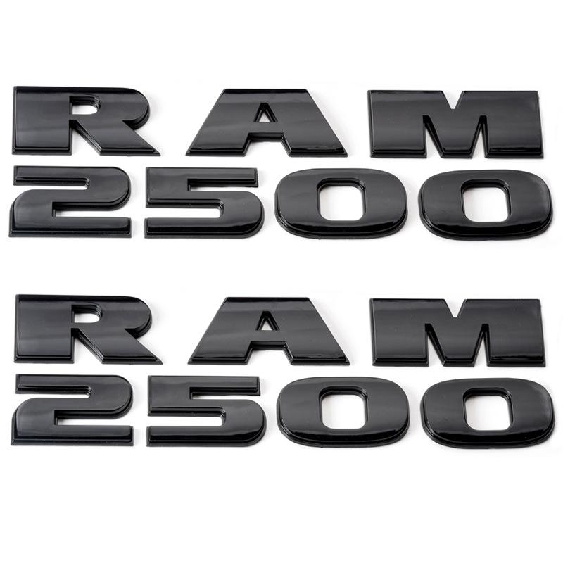 For Ram 1500 2500 3500 Emblem Nameplate Badge Logo Auto Accessories Body Side Rear Trunk Ram Emblem Door Fender Decal Stickers