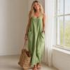 Summer Maxi Dresses for Women Square Neck Sleeveless