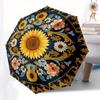 Sunflower Garden: Vibrant Floral Rug for Your Home DecorUmbrella with Cute Design, Portable 3-Fold Compact Umbrella for Men & Women, Valentine's Day M