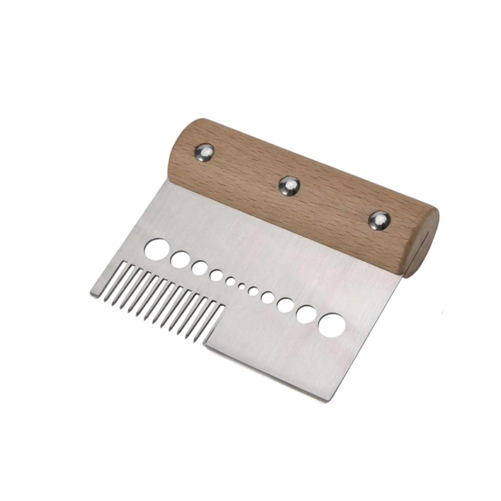3 in 1 Herb Stripper Wood Handle Herb Peeler Creative Multi-Purpose Scallion Slicer Vegetables Scallion Slicer