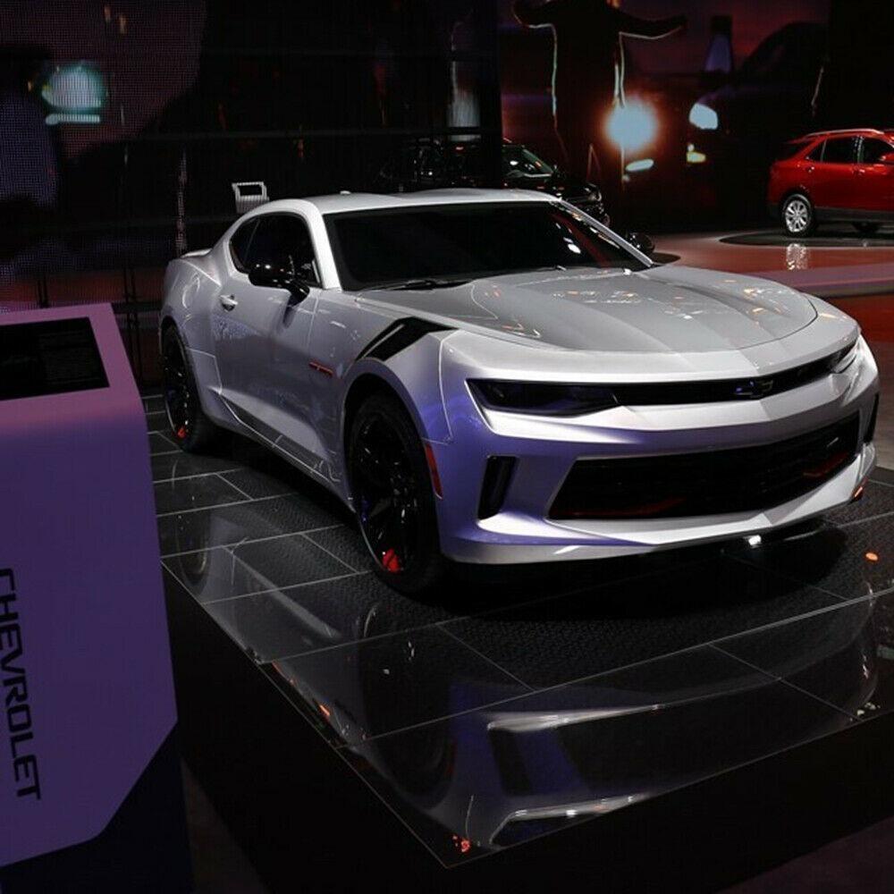 2 szt. Błyszczące Naklejki Paski Hash Marks na Błotnik Boczny Dla Chevy Corvette Camaro