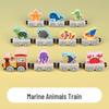 Magnetic Train Toy for Kids - Iron Educational Building Blocks Track, Suitable for Ages 1-6.