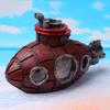 Creative Aquarium Sunken Ship Decorations Resin Pirate Ship Submarines Ornaments Landscaping For Small Medium Fish Tank