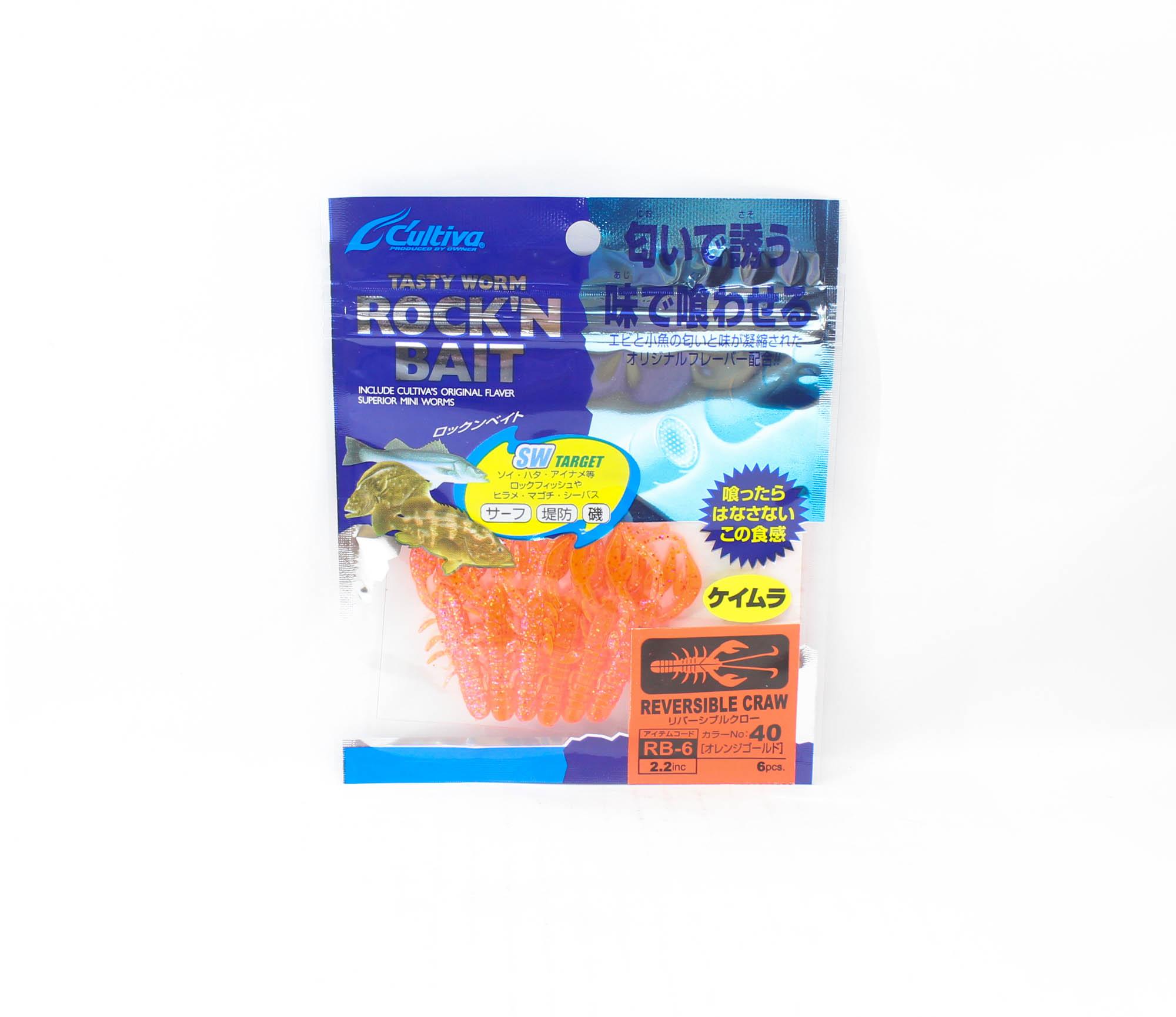 

Мягкая приманка Owner RB-6, двусторонний зоб, 6 шт., 2,2 дюйма 40 (6142)