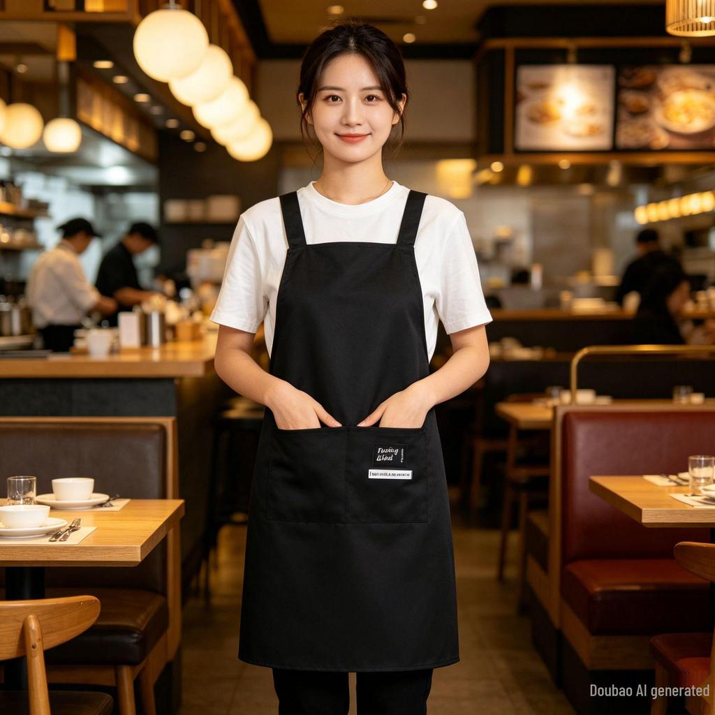 Stylish Waterproof Apron for Kitchen, Nail Art, or Salon with Custom Logo