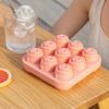 Rose Silicone Ice Cube Tray 9-Cavity Ice Mold for Whiskey & Cold Drinks Easy Release Non-Stick BPA-Free Mold for Chocolate Candy Jelly DIY Soap