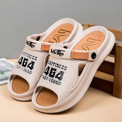 Sommersandalen Herren Hausschuhe Paare Outdoor-Hausschuhe Strandsandalen Trendige Ein Wort Garten Anti-Rutsch-Hausschuhe Clogs
