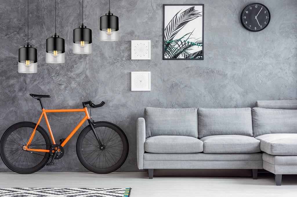 MODERN CEILING HANGING LAMP GLASS CHANDELIER