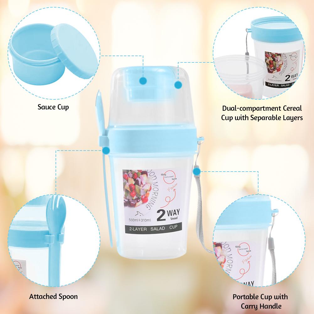 4Pcs Overnight Oats Jar with Lid and Spoon Overnight Oats Container Breakfast Container for School Office