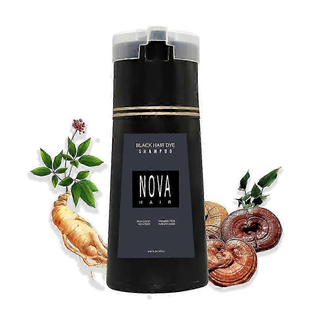 Haarfärbe-Shampoo, Nova Hair Instant-Färbe-Shampoo,Haarfarben-Shampoo für Haare hellbraune
