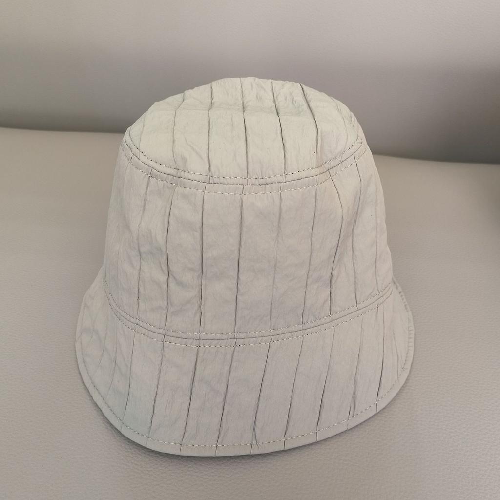 Hat women's spring summer casual drawstring foldable basin hat versatile fashion sunshade bucket hat thin