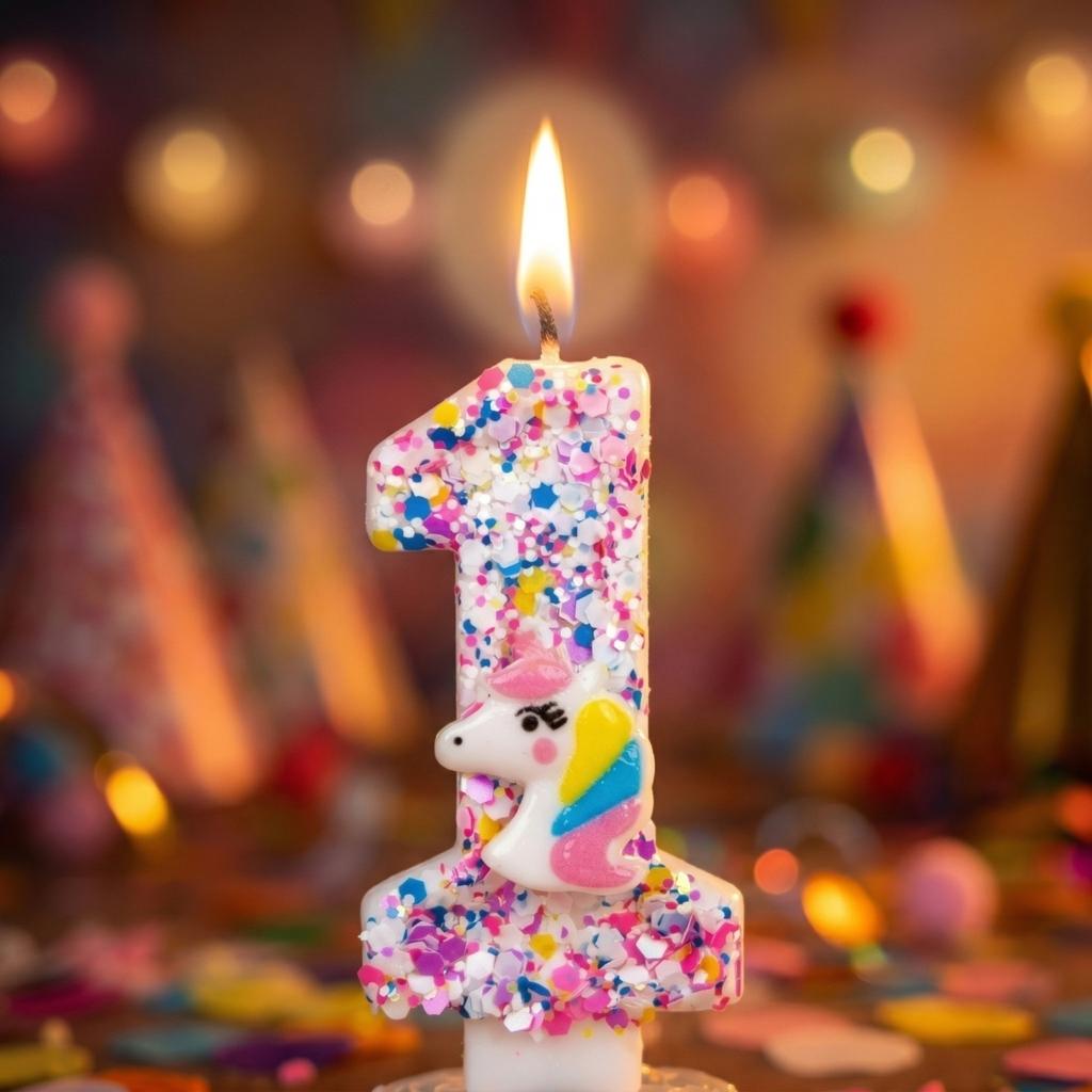 Fashion Cartoon Creative Birthday Candles Party Digital Candles