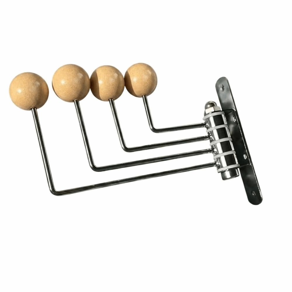 3/4 Hooks Wall Hook Space Saving Iron Art Decorative Metal Rotating Hook Vintage Creative Hat Holder Rack Entryway