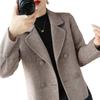 Double-faced Coat for Women, New Style for Autumn and Winter, Short Top, Long-sleeved Suit, Trendy and Fashionable Coat