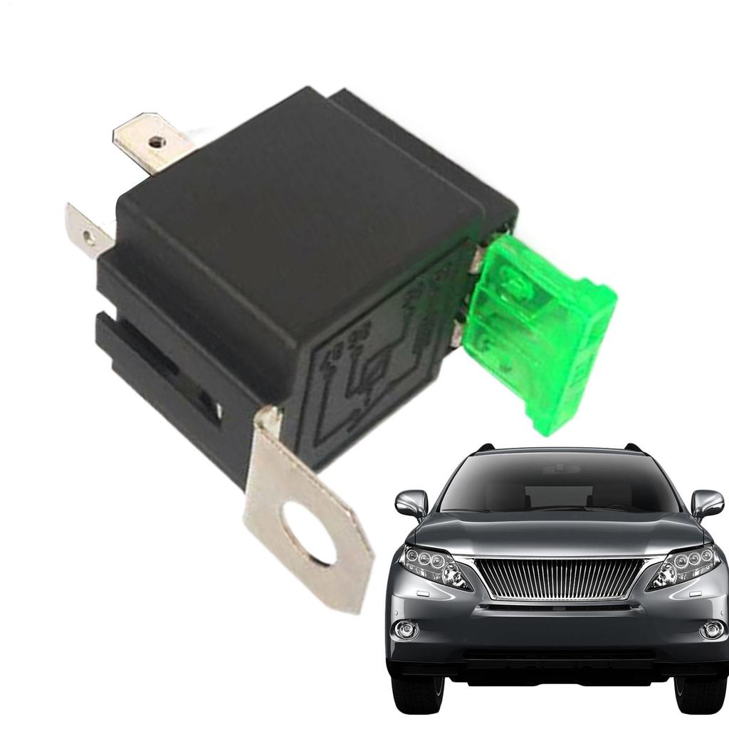 4 Pin 30A Waterproof Fuse Relay Switch Harness Set DC SPST Automotive Auto Relay with Holder Socket On/Off Fused Relay