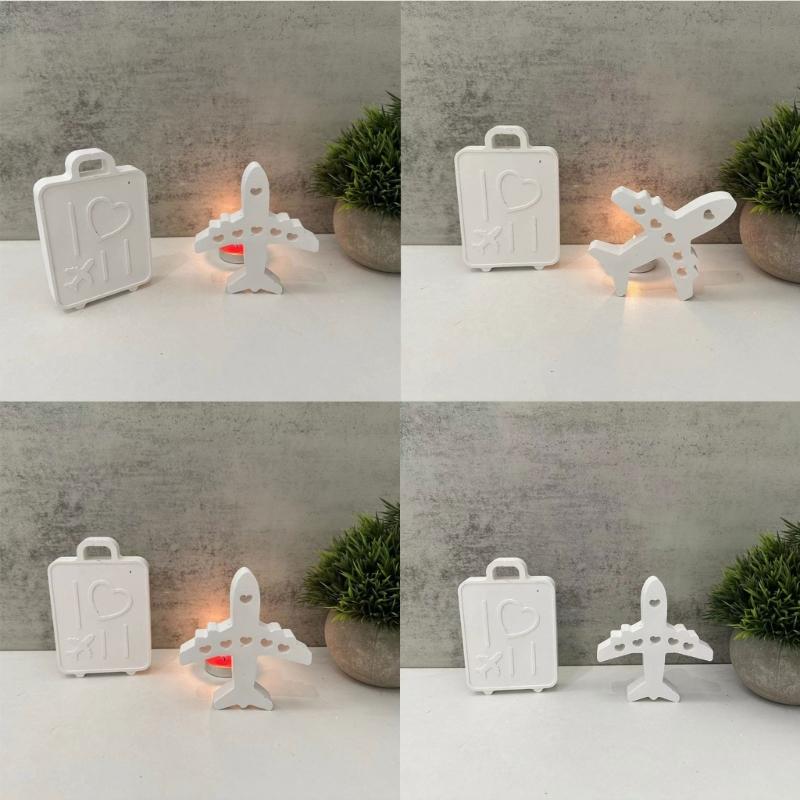 3D Luggage Silicone Candle Mold Handmade Candle Making Soap Plaster Resin Molds DIYs Chocolate Cake Baking Tools Decors