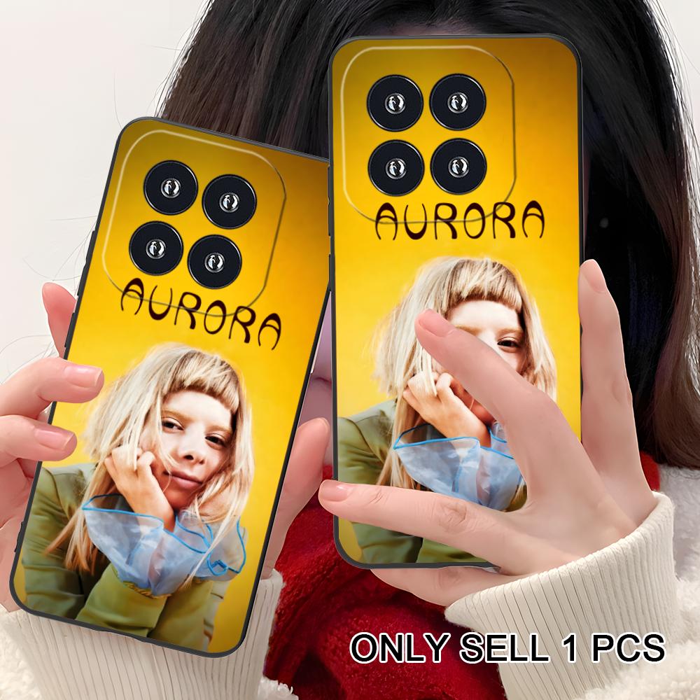 Aurora Aksnes Matte TPU Mobile Phone Case for Xiaomi 15 14 13 12 Mi 11 T Ultra Lite Pro S X 5G Colorful Printing Cover