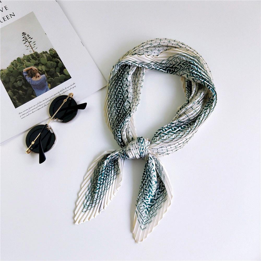 Decorative Simple Texture Silk Scarf Women'S New Style Spring And Autumn Summer Fashion Versatile Headscarf Work Scarf