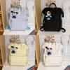 Casual Nylon Student Backpack With Embroidery And Air Cushion Straps For Middle School Girls And Boys