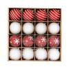 Snowflower Christmas Ball 6cm Foam Balls Unique Christmas Tree Decor Home Xmas Decor