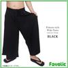 pants with a Japanese featuring a noble embroidery and Japanese suitable for happi and Favolic Free Kimono-style wide-leg design, pattern. Unisex,