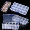 1PC Transparent Plastic Storage Case 10/15/24 Grids DIY Compartment Adjustable Container for Jewelry Earring Household Tools ZYF