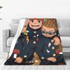 Inazuma Eleven Axel Blaz Gouenji  Plush Blankets Girls Boys  Flannel Throw Blanket Bed Soft Customized Quality Bedspread Gift